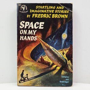 Space on My Hands Stories by Frederic Brown Book VTG 1953 Sci-Fi Bantam